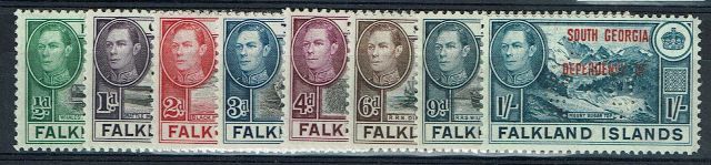 Image of Falkland Island Dependencies SG B1S/8S UMM British Commonwealth Stamp